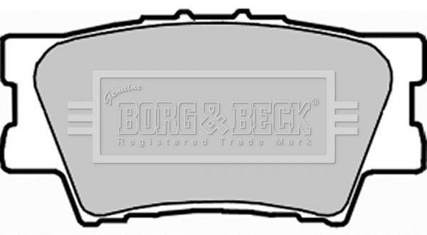 BORG & BECK Комплект тормозных колодок, дисковый тормоз BBP1990